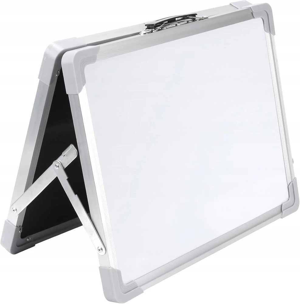 DRY RASE BOARD 40X30CM DVIPUSIS RAŠYMAS BRĖŽIMO ALUMININIS RĖMAS