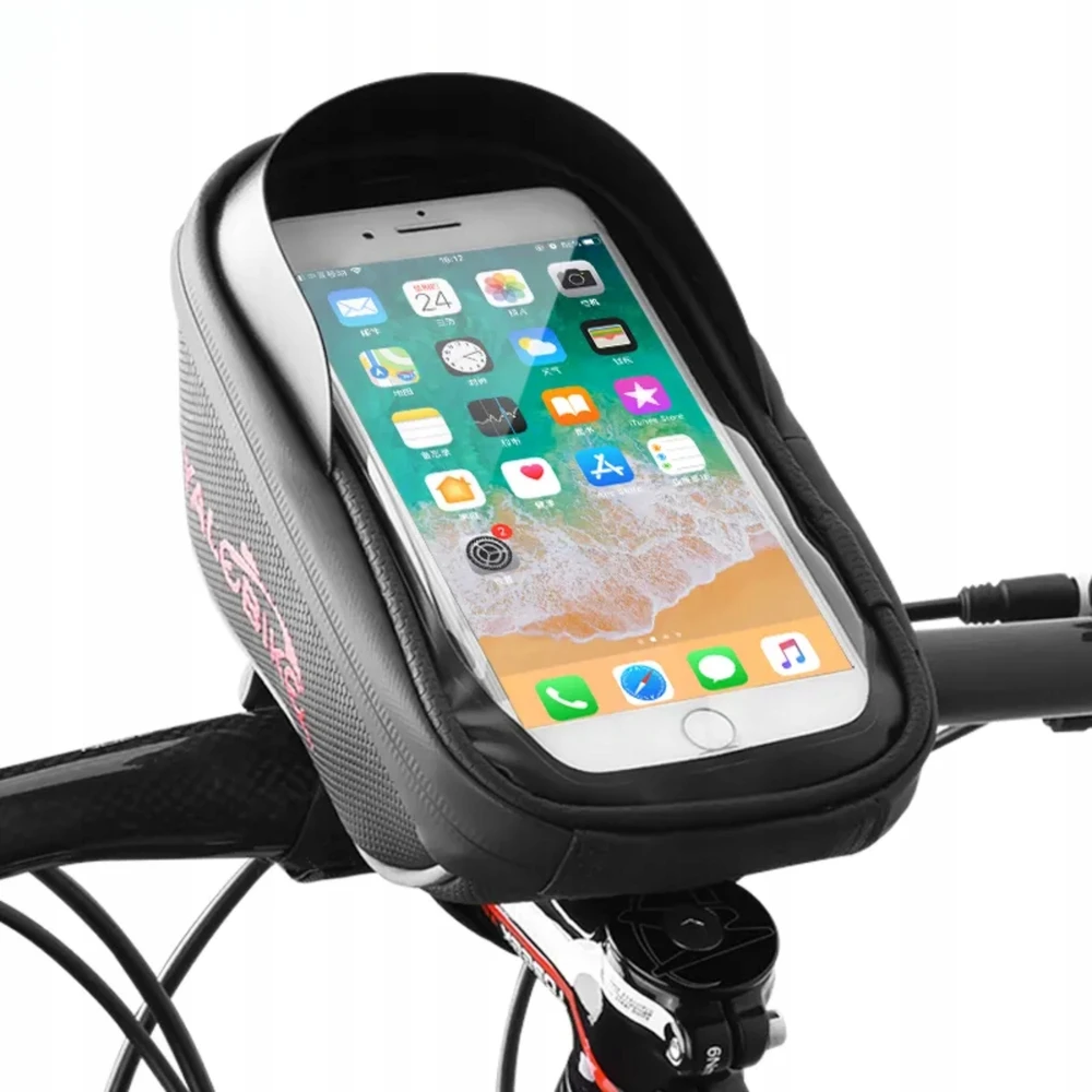 DSJ YaleBike dviračio vairo krepšys vandeniui atsparus dėklas su telefono dangteliu