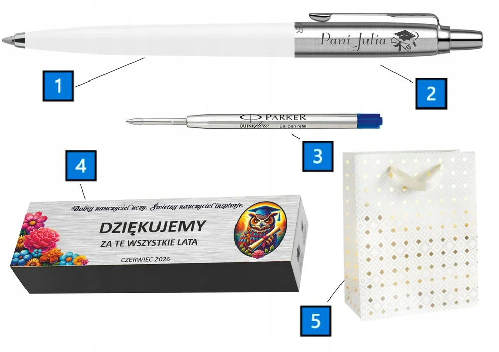 DŁUGOPIS PARKER JOTTER ORIGINALS Baltas Gratulacyjny PREZENT na Dyplom MGR