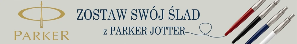 Długopis Parker Jotter su grawerem juoda prezent auksinė tabliczka komplektas