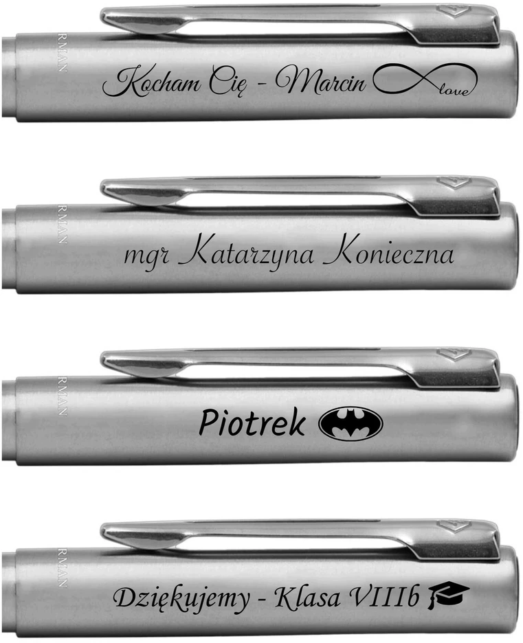 Długopis Waterman su GRAWEREM Allure Stalowy Torebka na PREZENT