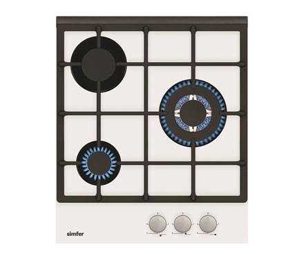 Mikrobangų krosnelė Simfer | Hob | H4.300.VGRIM | Gas | Number of burners/cooking zones 3 | Rotary knobs | Nerūdijantis plienas