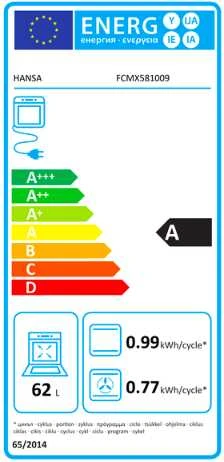 Dujinė viryklė su elektrine orkaite Hansa FCMX581009