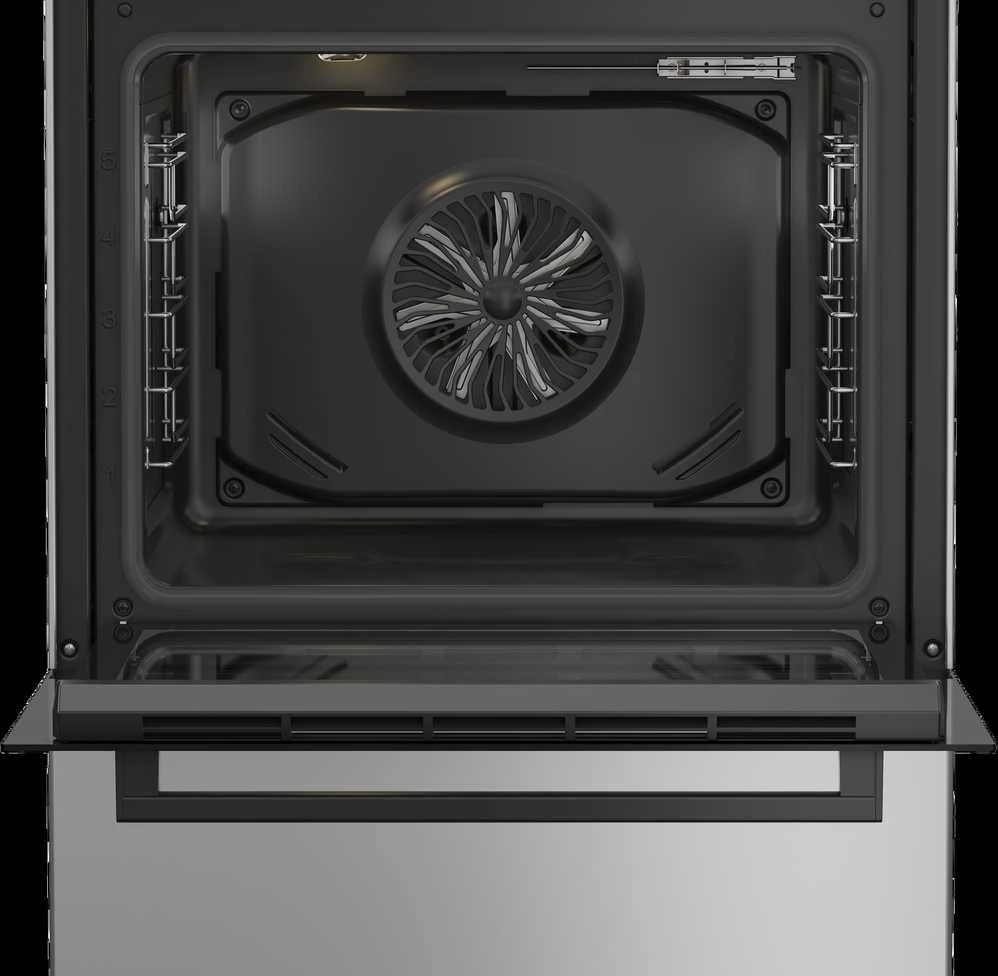 BEKO viryklė FBM62320SDS, Plotis 60 cm, A, Dujinė/Elektrinė, LED ekranas