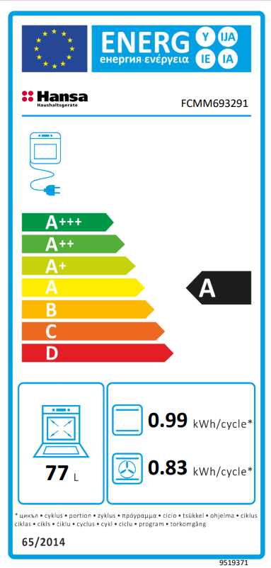 Dujinė viryklė su elektrine orkaite Hansa FCMM693291