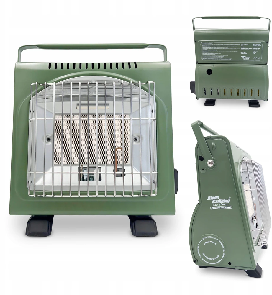 Przenośny Nešiojama dujinė viryklė „Alpen Camping“, 2 viename, dujų sąnaudos 124 g/val., pjezoelektrinis uždegimas, ICELAND IK-1000 PRO