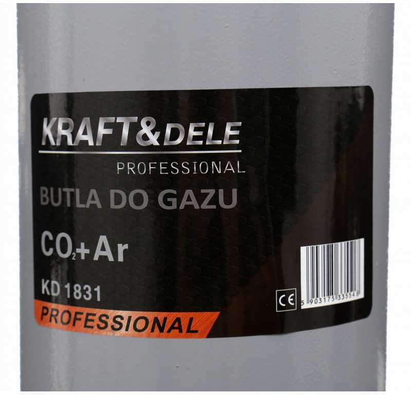Kraftampdele Dujų balionas AR+CO2, 8L, Kraftdele