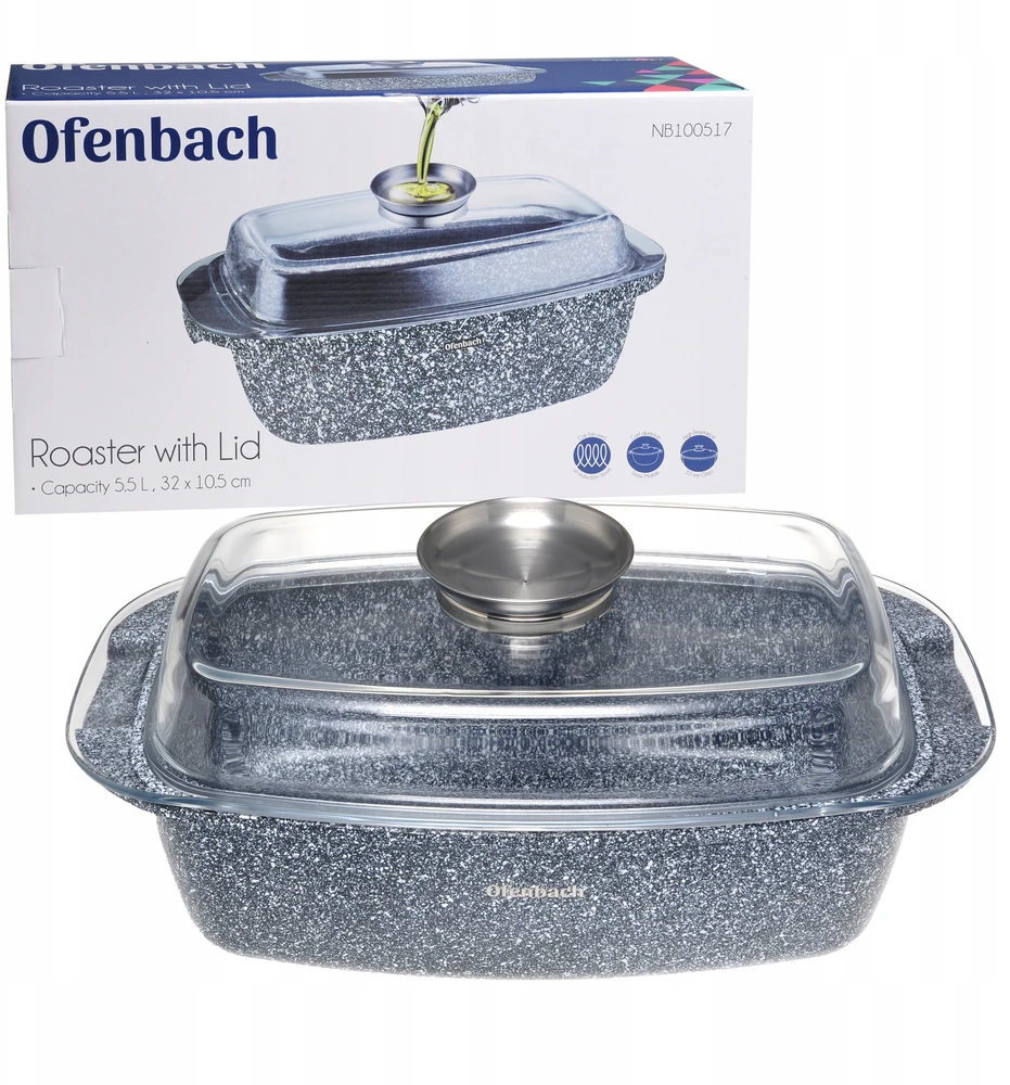Ofenbach Riposo Puodas su granito danga 5.5 L, R-100517