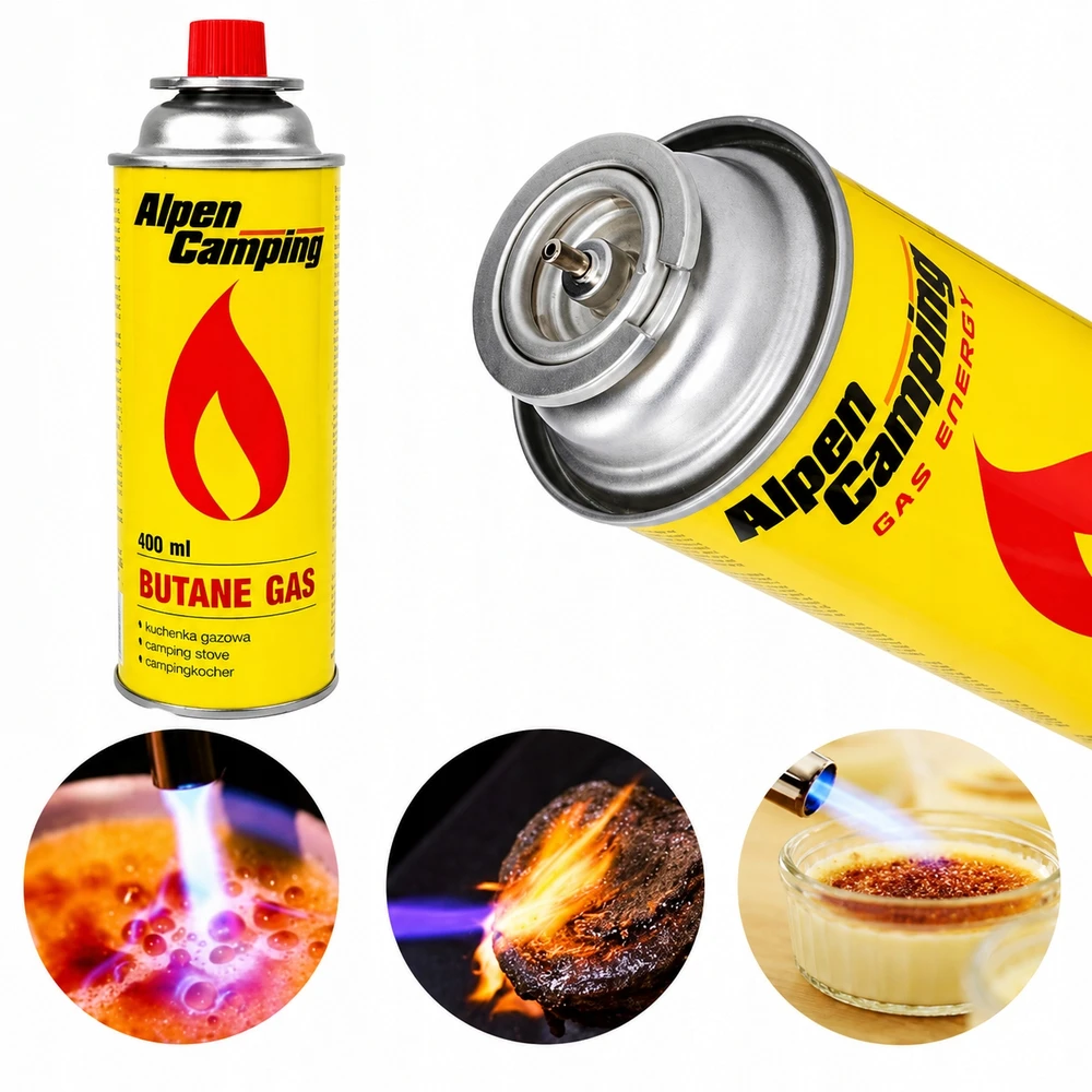 Alpen Camping Dujų balionėlis su vožtuvu, 227g