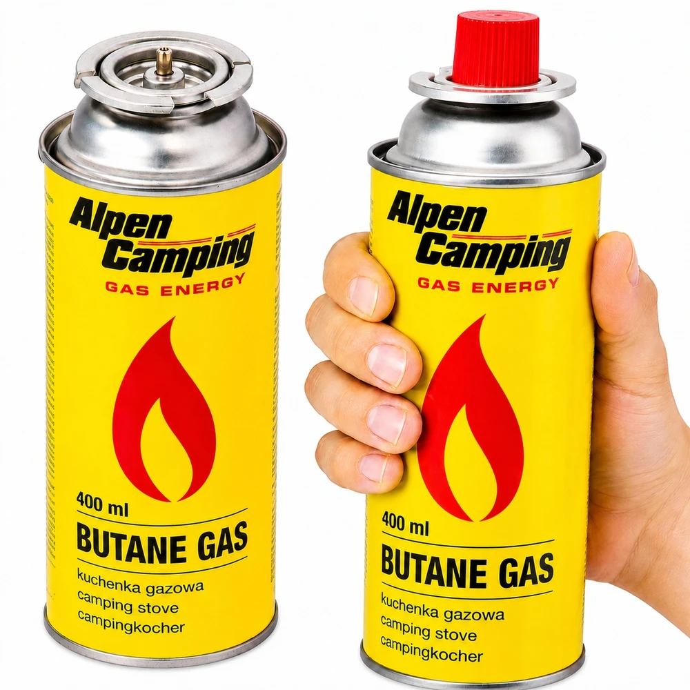 Alpen Camping Dujų balionėlis su vožtuvu, 227g