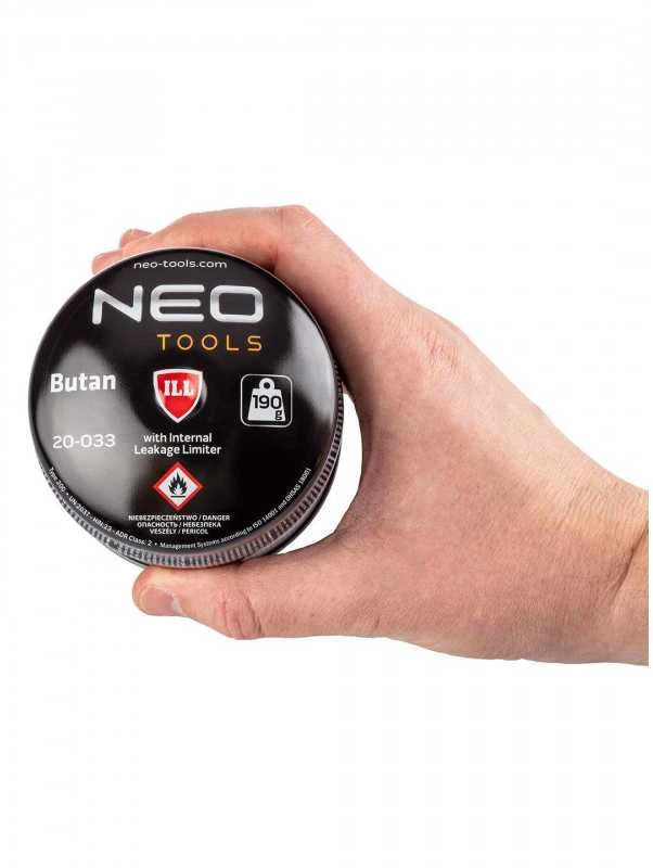 Dujų litavimo lempa NEO su 4 kasetėmis (190g)