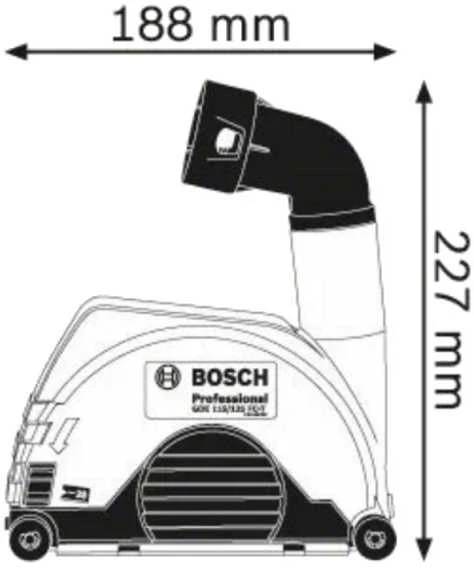 Bosch GDE 115/125 FC-T Professional dulkių ištraukimo apsauga