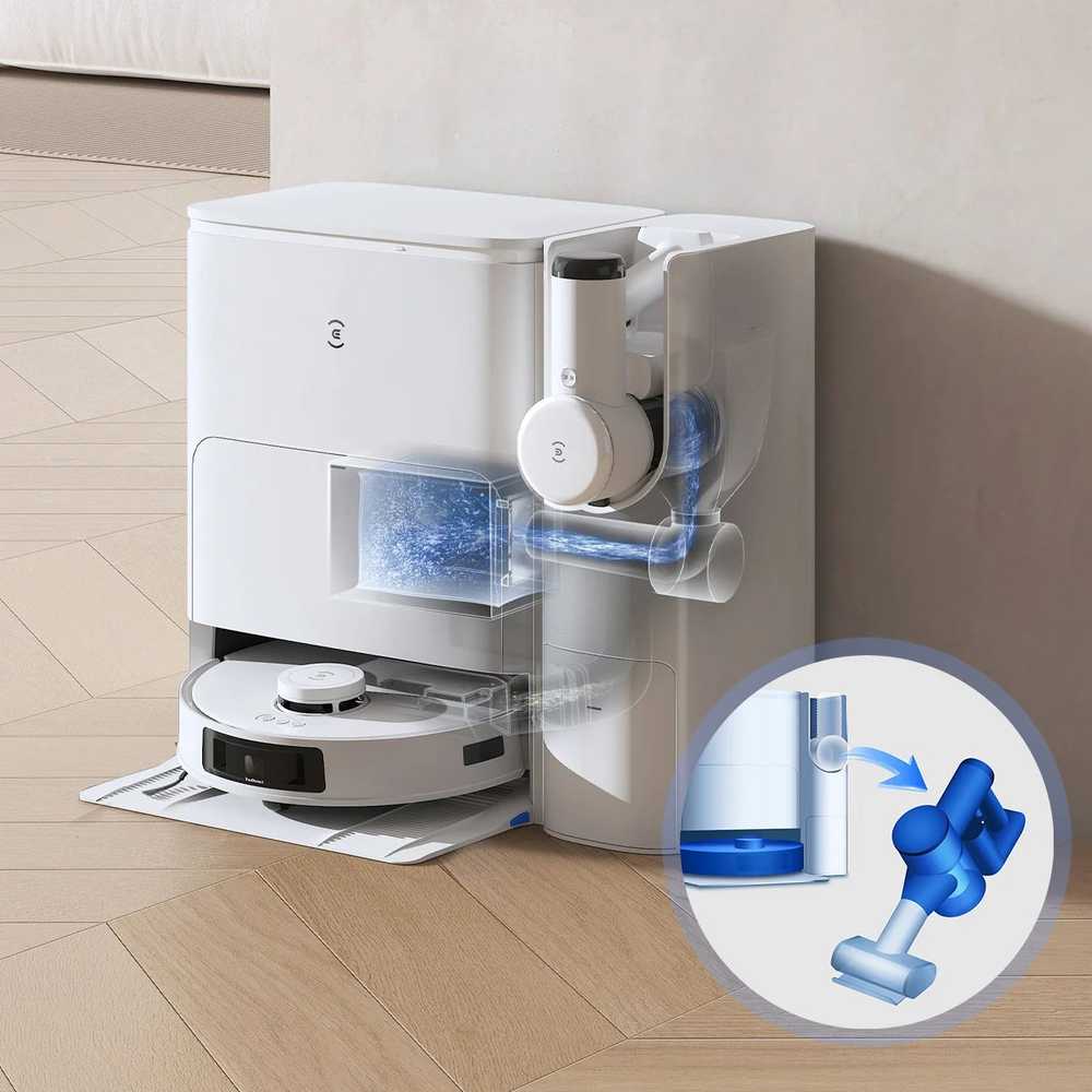 Dulkių siurblys - robotas Ecovacs Deebot T30S COMBO, Baltas