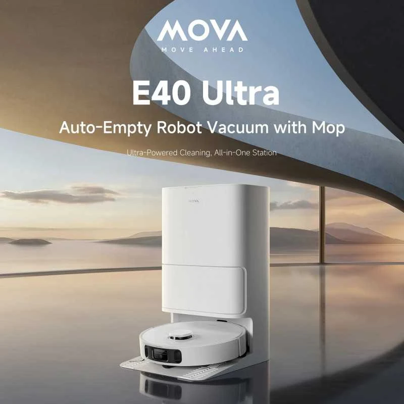 Dulkių siurblys - robotas MOVA E40 Ultra, baltas