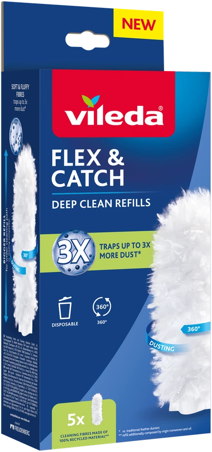 Vileda Flex&Catch semtuvėlių papildymai, 5 vnt.