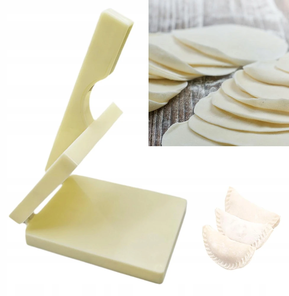 Dumpling Skin Presser Presing Tool Rankinis Tortilla Maker Plastikinis skydelis