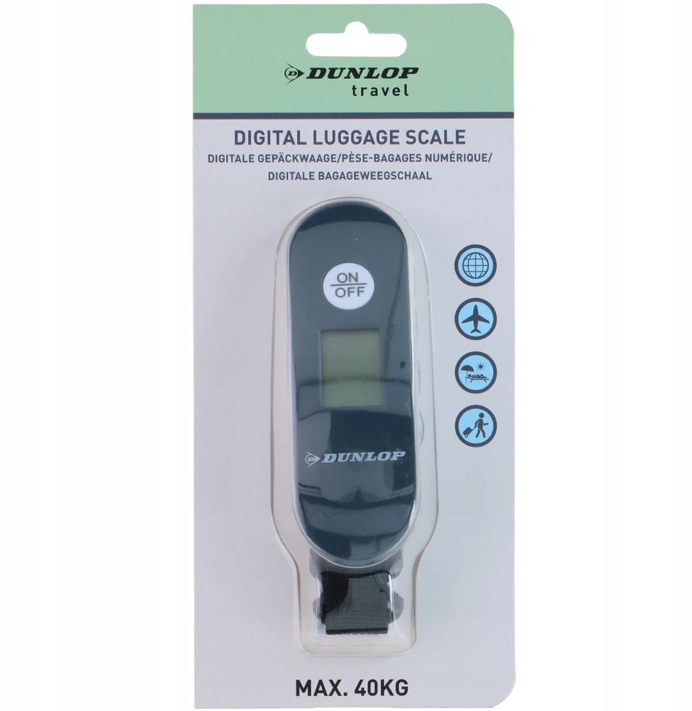 Dunlop Kompaktiškos KELIONĖS BAGAŽO SVARSTYKLĖS 40KG LCD AIRPORT Electronic Digital