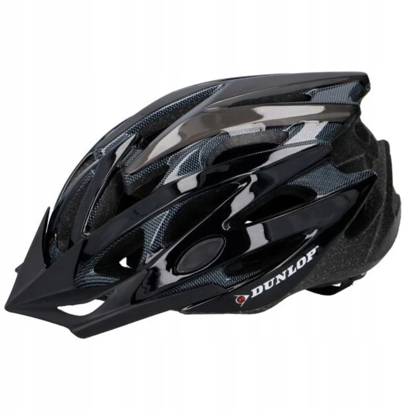 Dunlop - Dviratininko šalmas regulowany MTB r. M 55-58 cm (juoda)