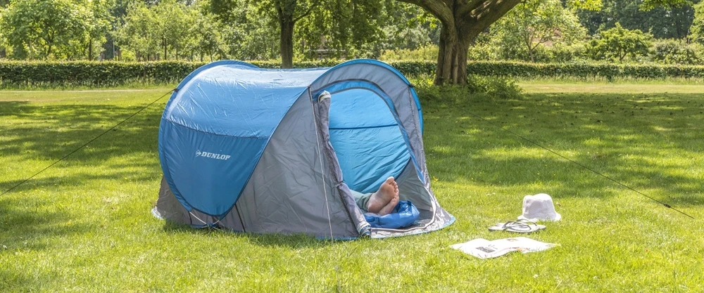 Dunlop Savaime sulankstoma palapinė su tinkleliu nuo uodų, 1 asmeniui, 220 x 120 x 90, Neperšlampama