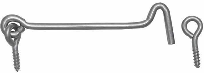 Kabliukas Domax ZHK, pilka, 120 mm