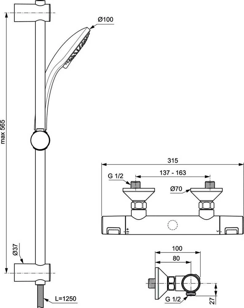 Ideal Standard CERATHERM term.s.ma+d.kom IDEAL#A7203AA