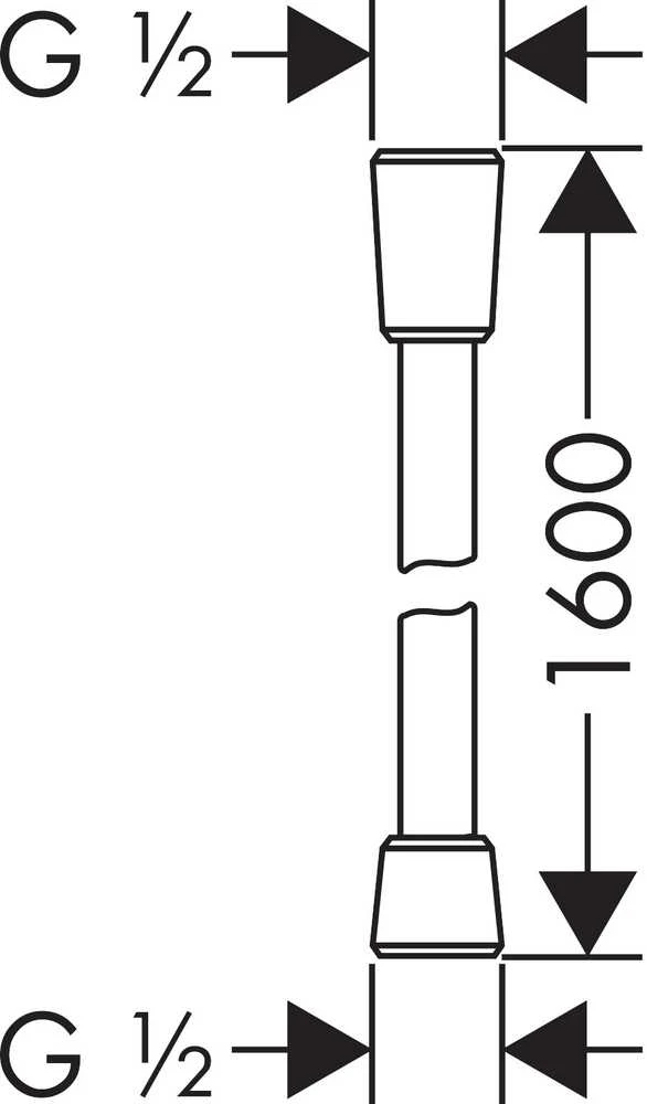 Hansgrohe ISIFLEX duso zarnele 1.6m HG#28276000