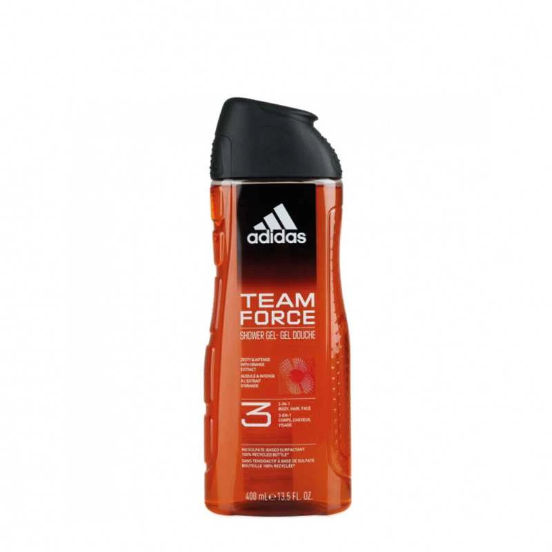 Adidas Team Force Dušo želė 3-In-1 Dušo želė vyrams, 400 ml