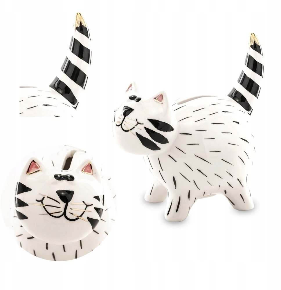 Duwen Atidaroma taupyklė, CAT KITTY figūrėlė, balta, DEKORATYVUS, ORIGINALUS