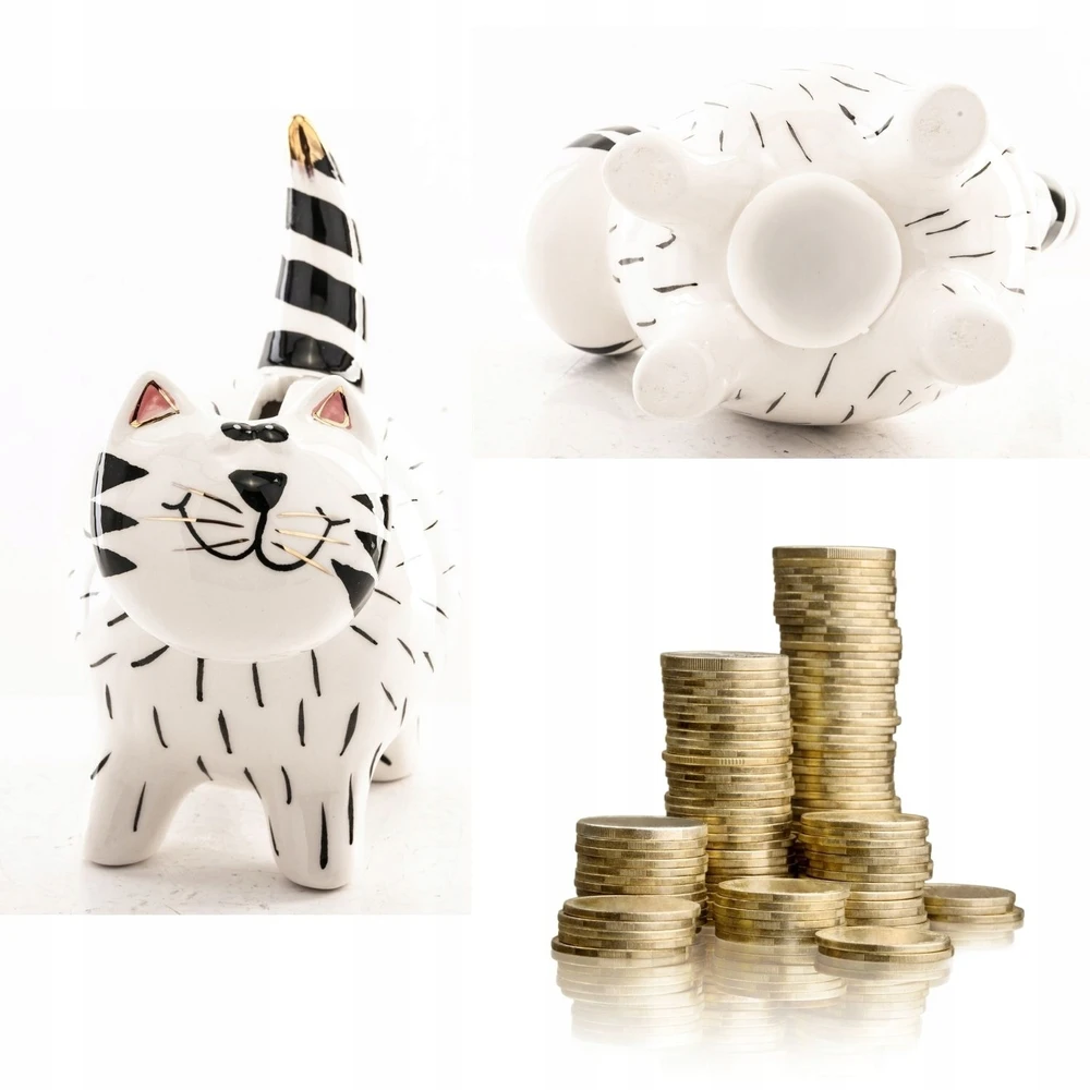 Duwen Atidaroma taupyklė, CAT KITTY figūrėlė, balta, DEKORATYVUS, ORIGINALUS