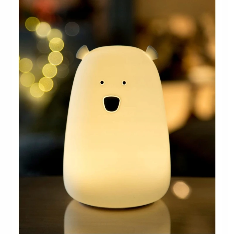Duża silikonoiwa lampka nocna su głośnikiem i pultu Rabbit & Friends