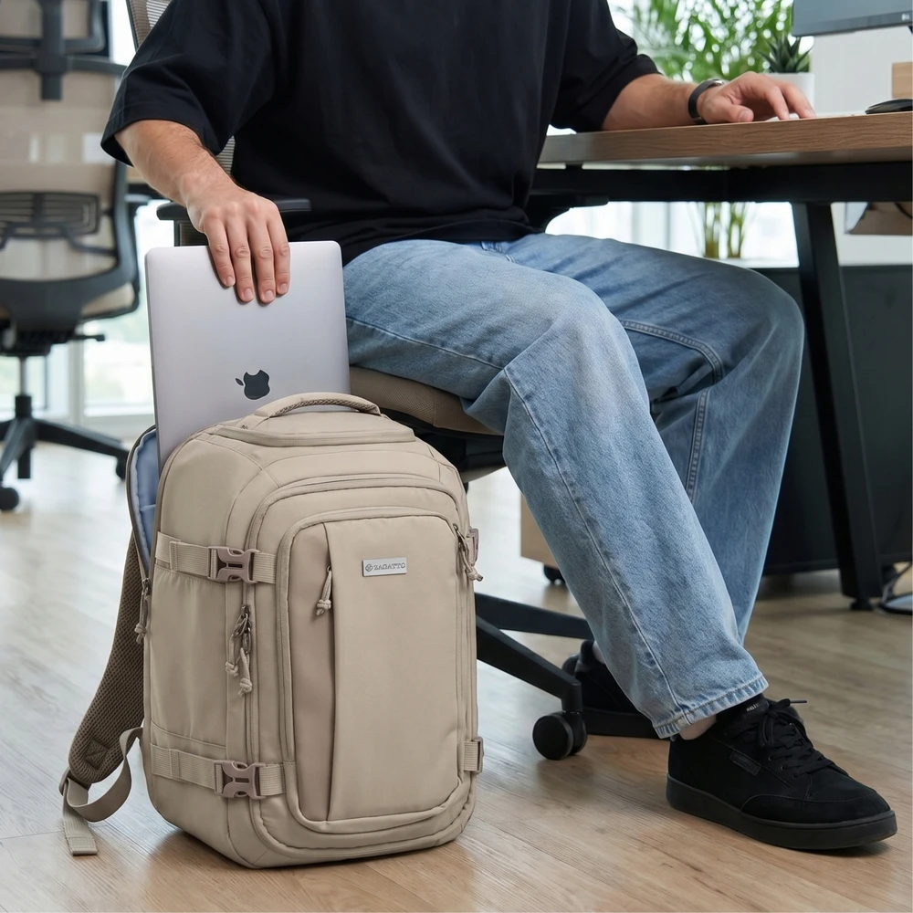 Duży plecak męski damski szkolny pojemny su miejscem na laptopa 17” ZAGATTO