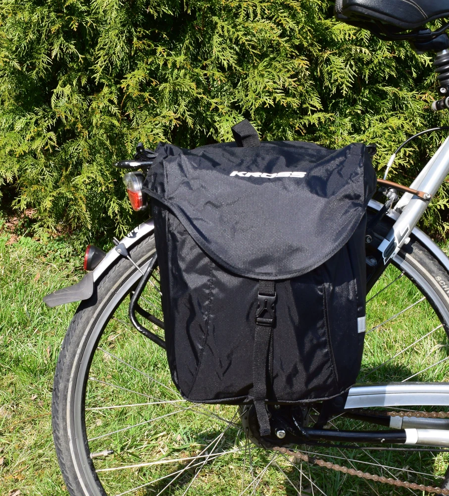 Dviguba dviračio bagažinė Kross Rear Bag 0030, 2x 10l