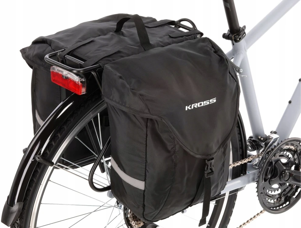 Dviguba dviračio bagažinė Kross Rear Bag 0030, 2x 10l
