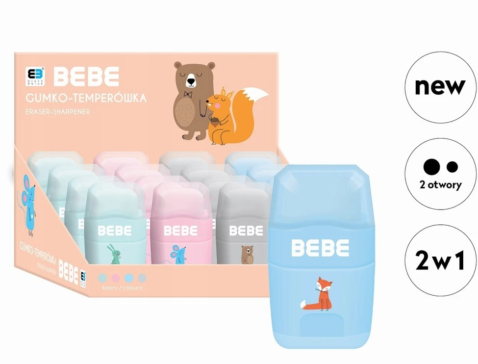 Dviguba trintukė su drožtuku Bebe Interdruk