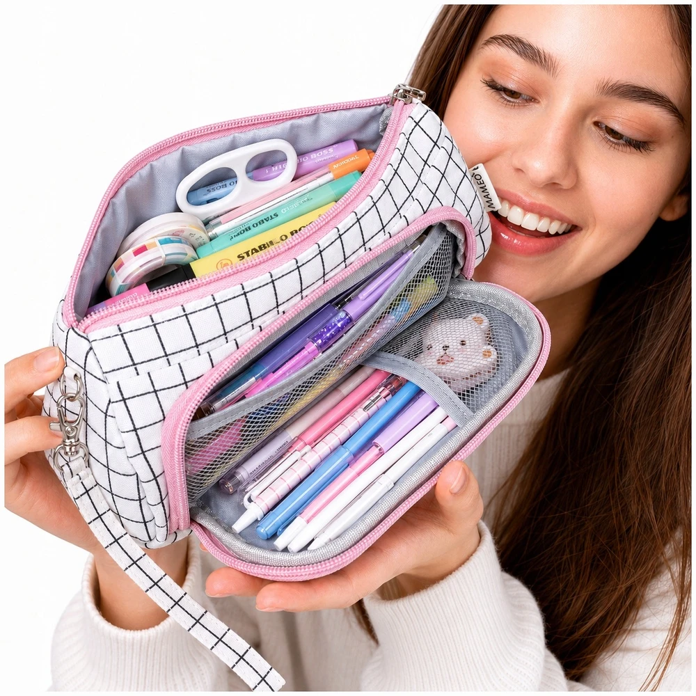 Double extendable pencil case Maaleo 24509