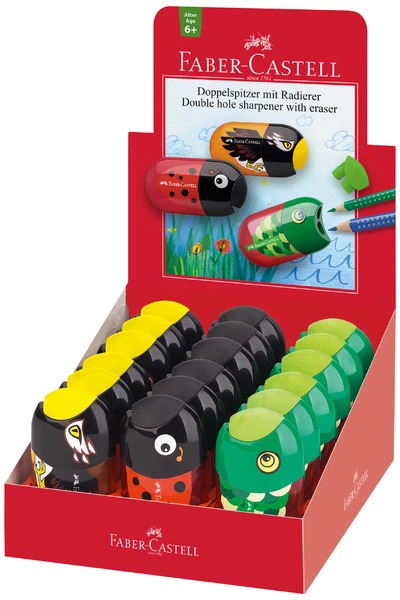 Dvigubas galąstuvas su trintuku Fish Faber Castell