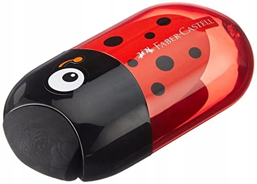 Dvigubas galąstuvas su trintuku Ladybird Faber Castel - Faber Castell