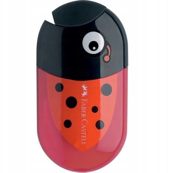 Dvigubas galąstuvas su trintuku Ladybird Faber Castel - Faber Castell