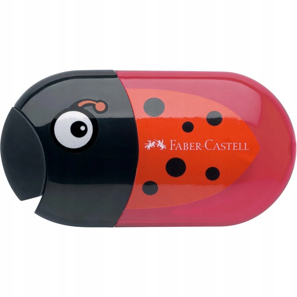 Dvigubas galąstuvas su trintuku Ladybird Faber Castel - Faber Castell