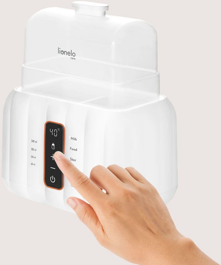 DVIGUBAS maisto butelių šildytuvas 6in1 Lionelo Thermup STERILIZATORIUS