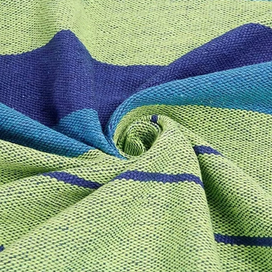 Dvigulis sodo hamakas Xxl 265x155cm su mediniais skersiniais