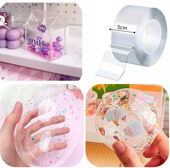 DVIPUŠĖ BURBULĖLIŲ JUOSTOS PŪSTI BURBULULIUS BUBBLE NANO SQUISH BUBBLES 3m