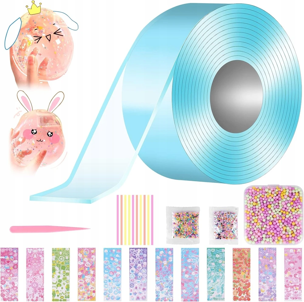 DVIPUŠĖ BURBULĖLIŲ JUOSTOS PŪSTI BURBULULIUS BUBBLE NANO SQUISH BUBBLES 3m