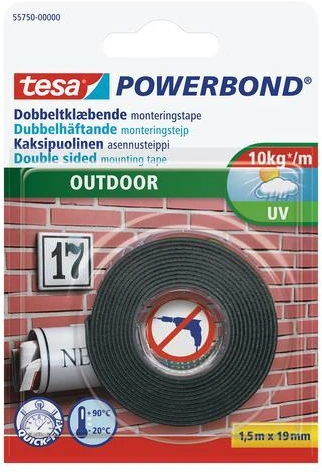 Dvipusė lipnioji juosta Tesa Ultra Strong 5m x 19mm, balta