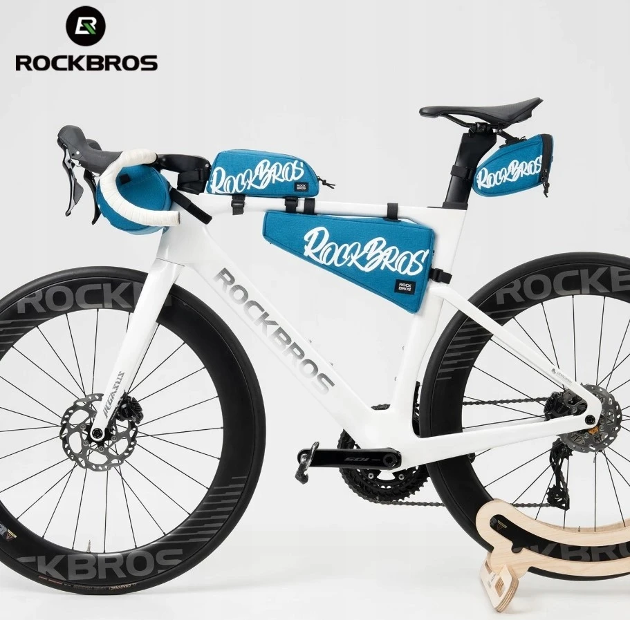 Dviračio balnelio krepšys Rockbros G007 0.8l, mėlynas, vandeniui atsparus