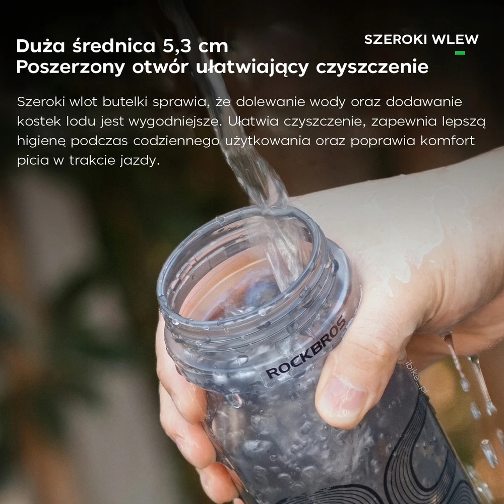 Dviračio buteliukas 350011006 Rockbros pilkas 600ml
