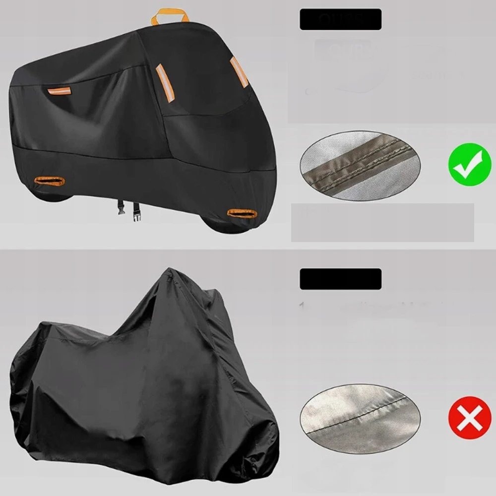 Dviračio dangtis paspirtukas motociklas vandeniui atsparus tentas 220x115x95cm UV XXL