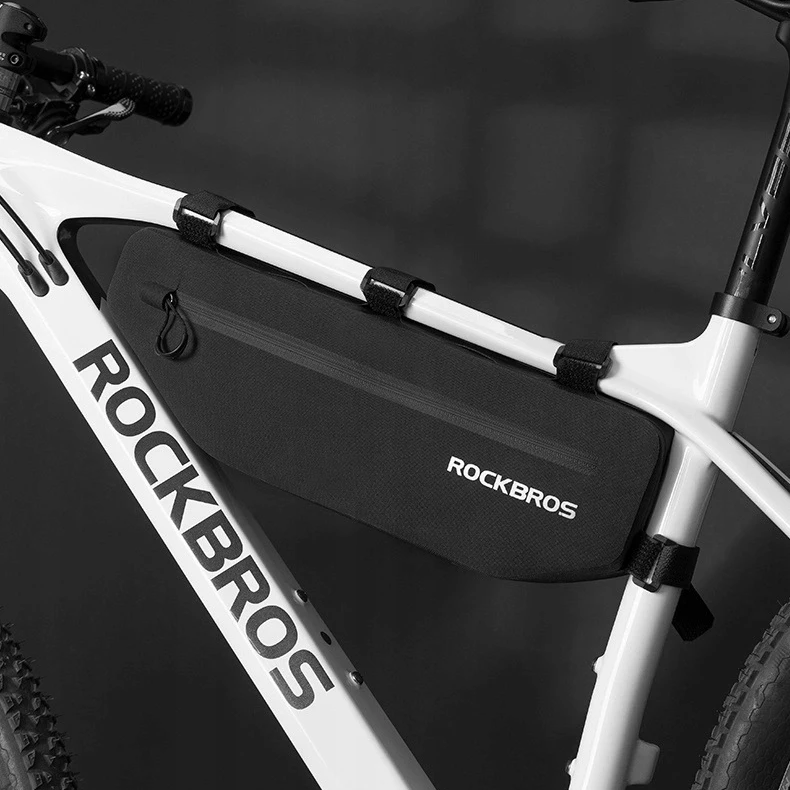 Rockbros AS-043 dviračio krepšys with Velcro 3l – juodos spalvos