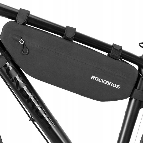 Rockbros AS-043 dviračio krepšys with Velcro 3l – juodos spalvos