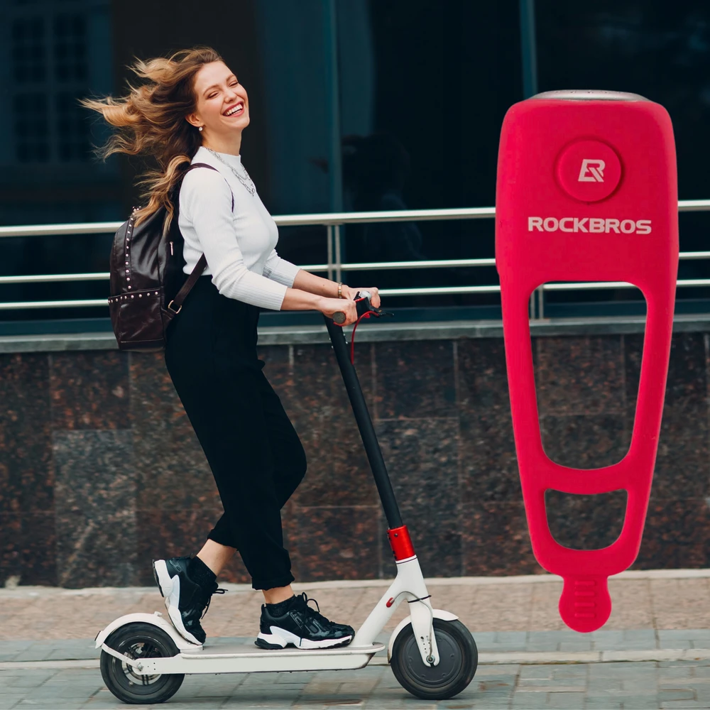 Dviračių elektroniniai varpai Rockbros CB1709 (raudona)